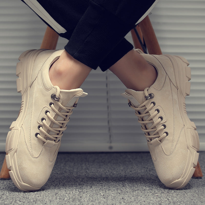 Spring new retro casual shoes men's trend fashion wild work shoes couple model large size low shoes