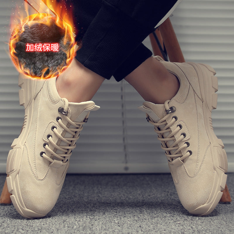 Spring new retro casual shoes men's trend fashion wild work shoes couple model large size low shoes