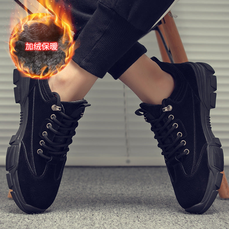 Spring new retro casual shoes men's trend fashion wild work shoes couple model large size low shoes
