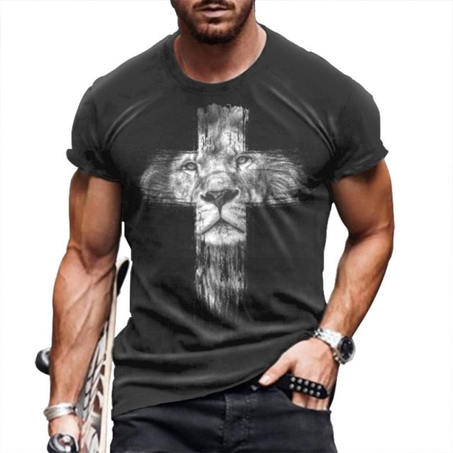 T Shirt Men Striped Fashion Mens Summer T-shirts 4XL Male Oversized Tee Shirt Print Funny Casual t Shirt for Man Casual 2021