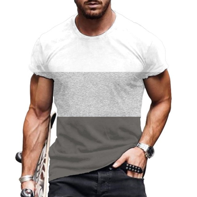 T Shirt Men Striped Fashion Mens Summer T-shirts 4XL Male Oversized Tee Shirt Print Funny Casual t Shirt for Man Casual 2021