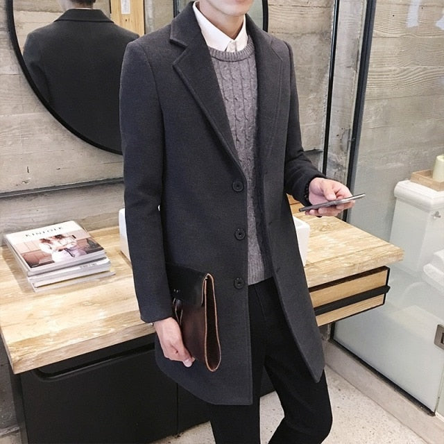 Herren Business Trenchcoat