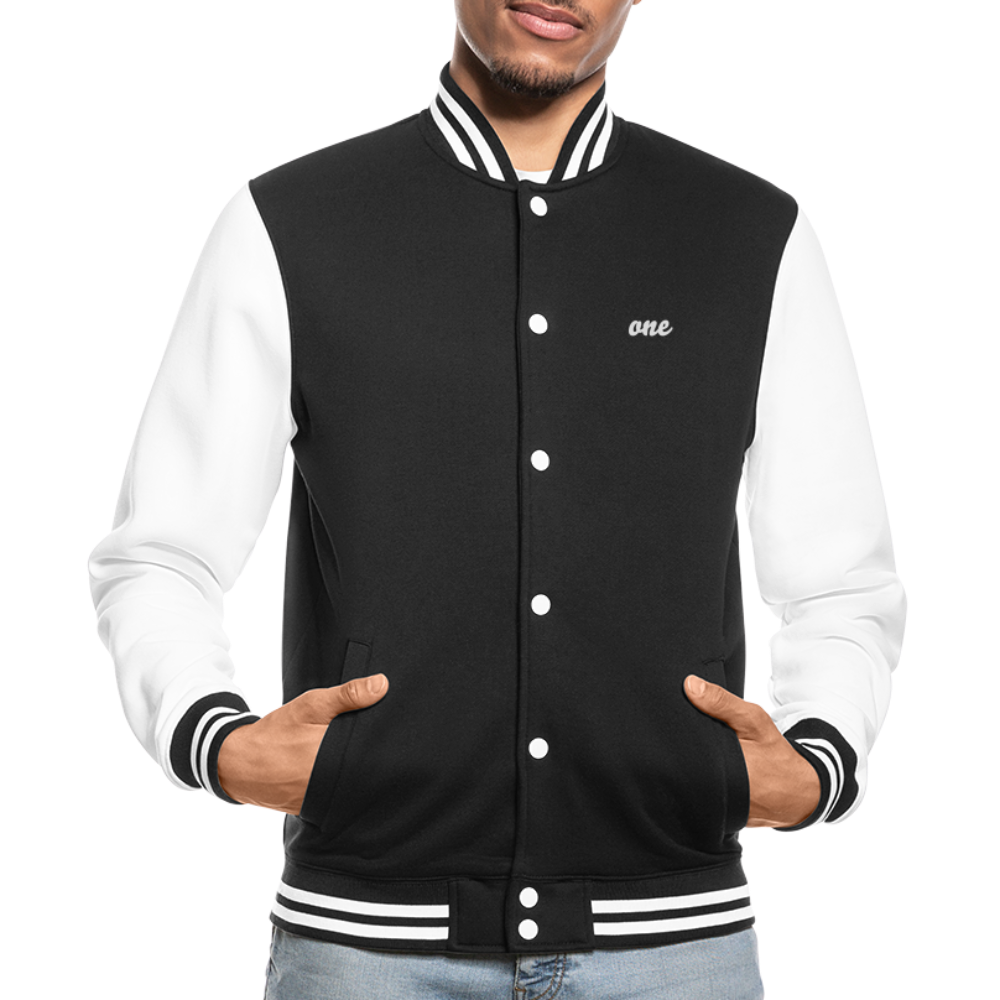 College Sweatjacket - black/white