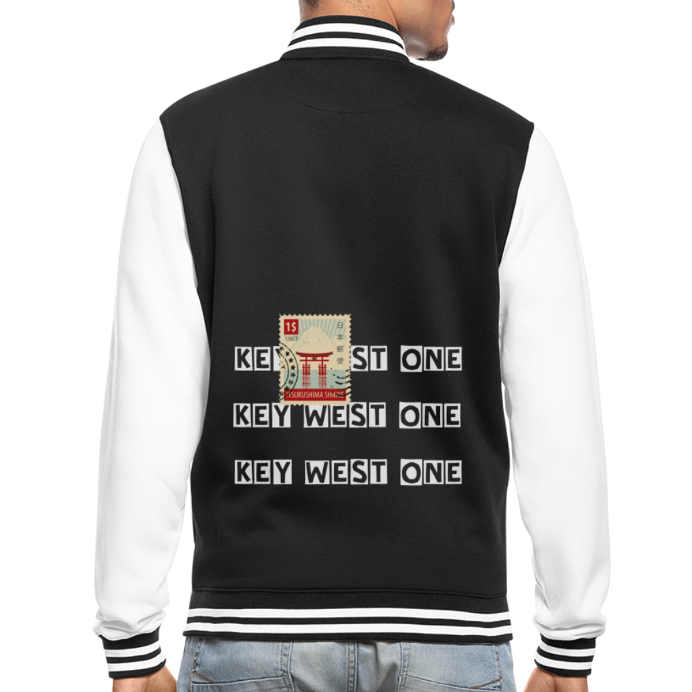 College Sweatjacket - black/white