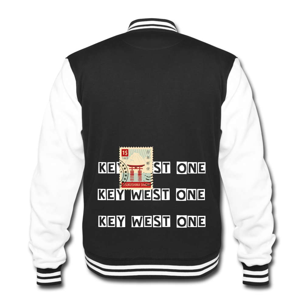 College Sweatjacket - black/white