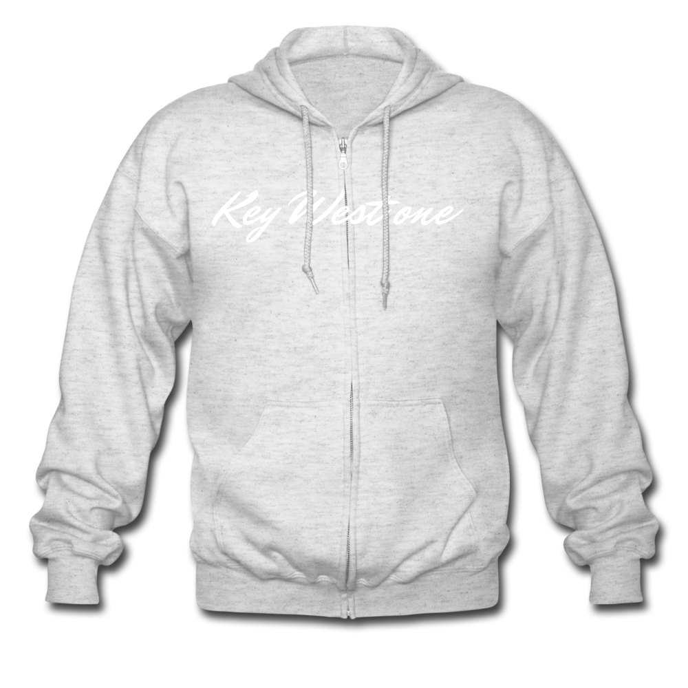 Men’s Heavyweight Hooded Jacket - heather white