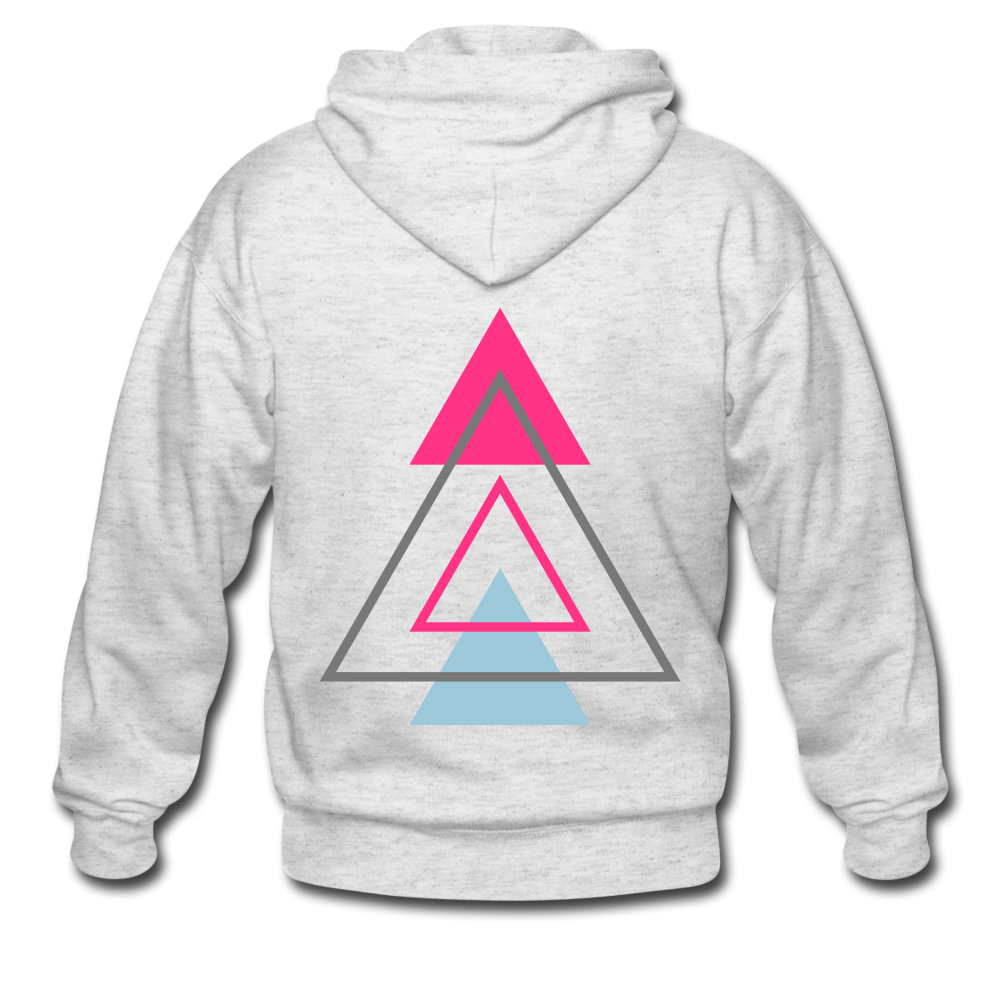 Men’s Heavyweight Hooded Jacket - heather white