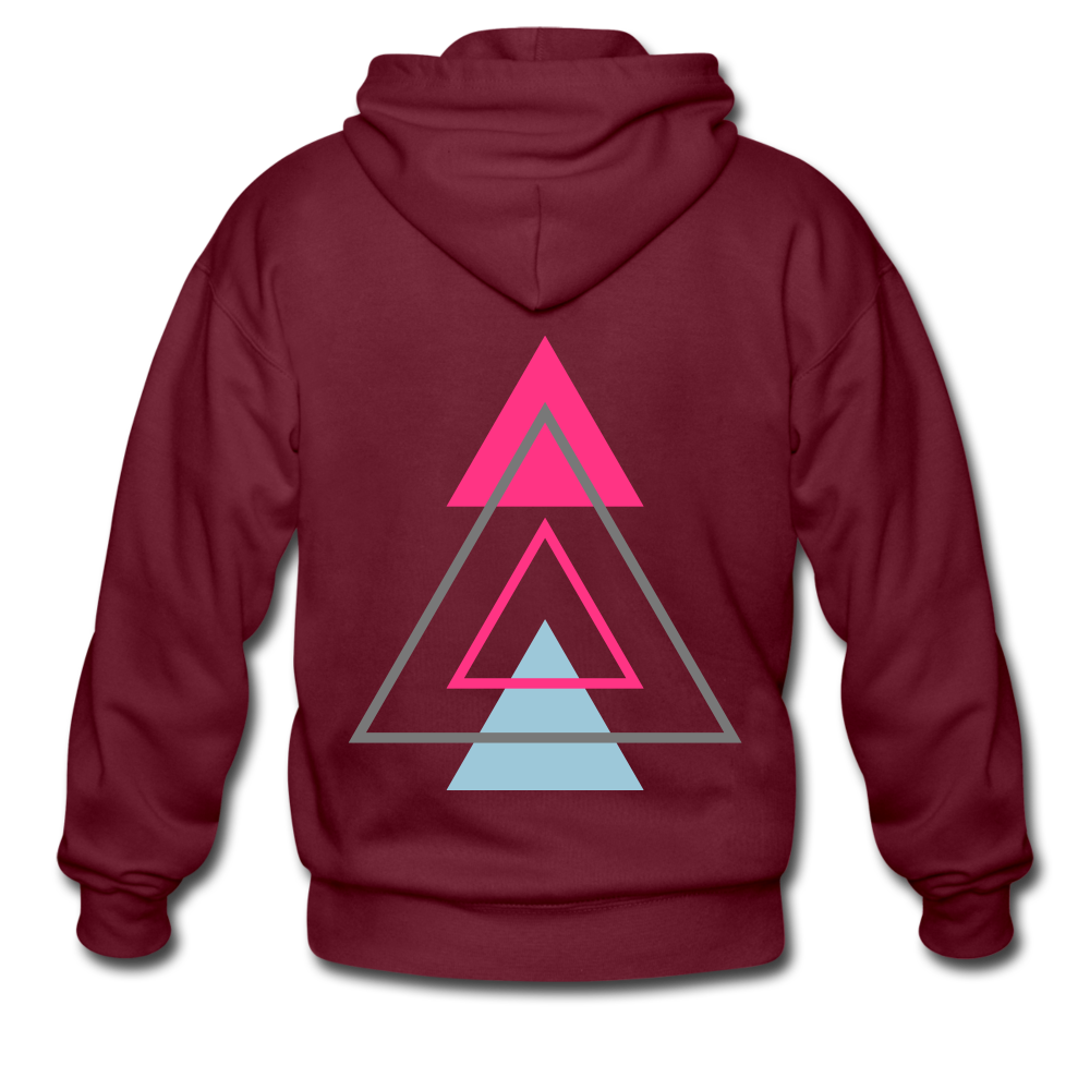 Men’s Heavyweight Hooded Jacket - maroon