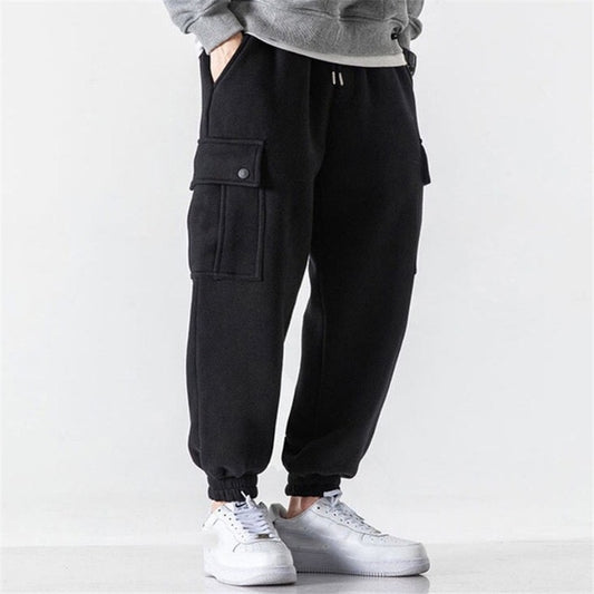 New Arrival Trendy Men Sweatpants Plus Size Winter Loose Trouser Outdoor Male Pocket Warm Comfort Jogging Sport Pants Pantalones