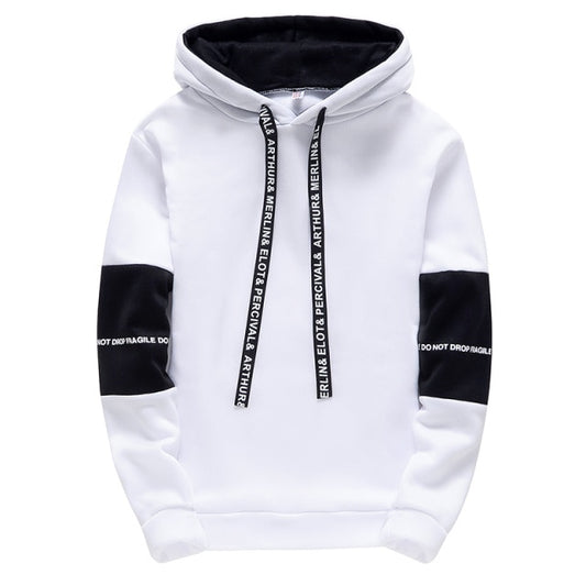 Men's Hoodies Long Sleeve Casual Printing With Letter Sweatshirt New Spring Hip Hop Pullover Sports Top Male Hooded Sweatshirt