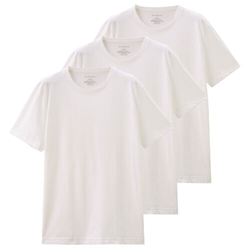 Giordano Men T Shirt Cotton Short Sleeve 3-pack Tshirt Solid Tee Summer Beathable Male Tops Clothing Camiseta Masculina 01245504