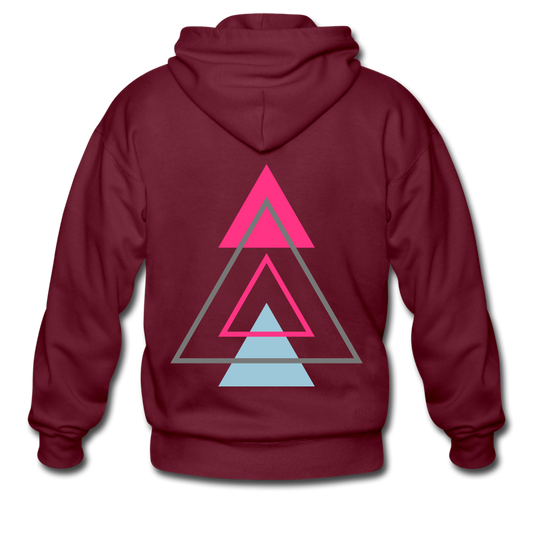 Men’s Heavyweight Hooded Jacket - maroon